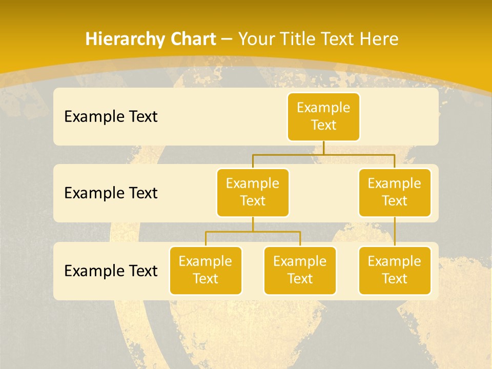 A Yellow And Black Hazard Sign On A Yellow Background PowerPoint Template