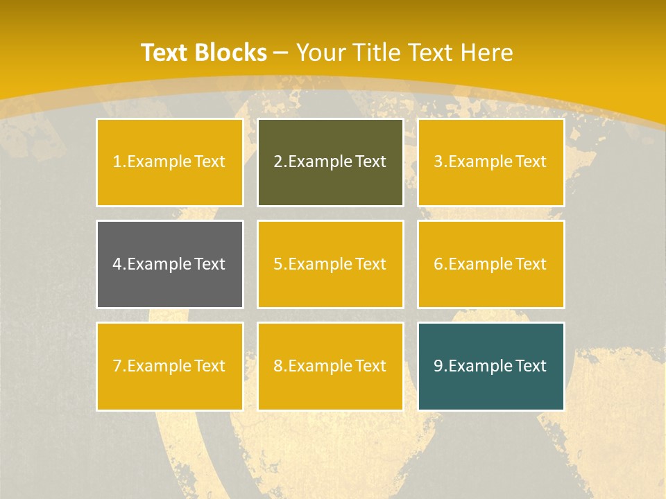 A Yellow And Black Hazard Sign On A Yellow Background PowerPoint Template