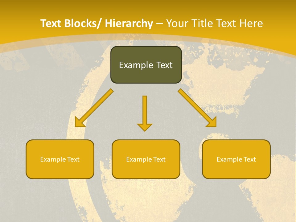 A Yellow And Black Hazard Sign On A Yellow Background PowerPoint Template