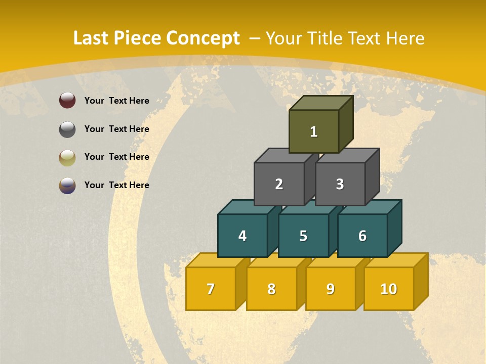 A Yellow And Black Hazard Sign On A Yellow Background PowerPoint Template