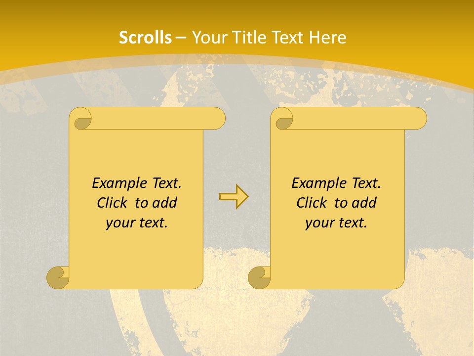 A Yellow And Black Hazard Sign On A Yellow Background PowerPoint Template