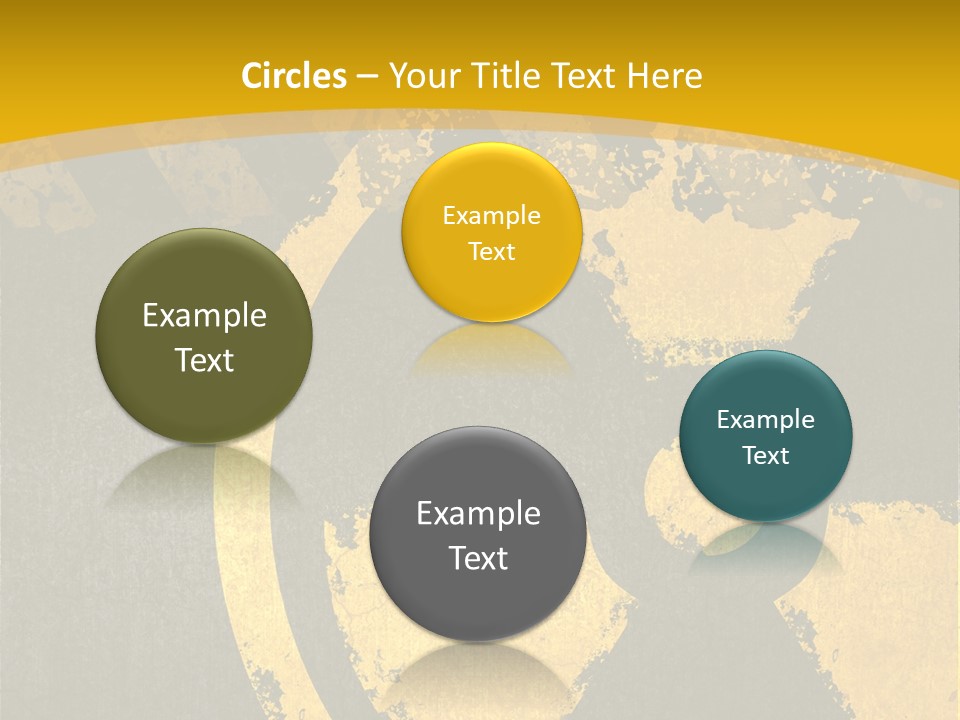 A Yellow And Black Hazard Sign On A Yellow Background PowerPoint Template