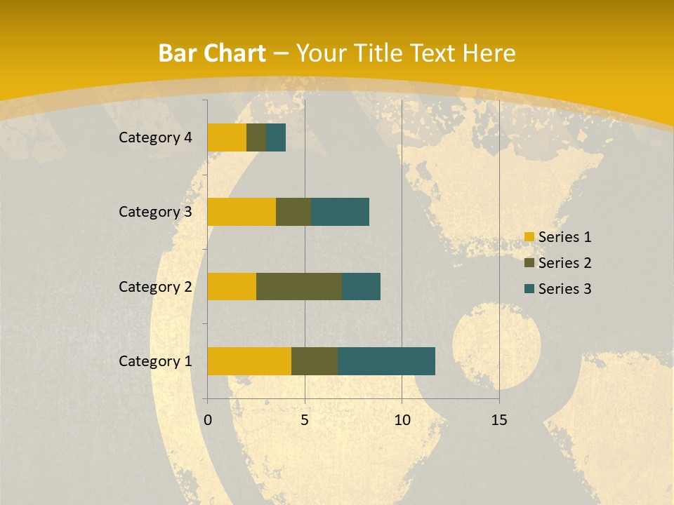 A Yellow And Black Hazard Sign On A Yellow Background PowerPoint Template