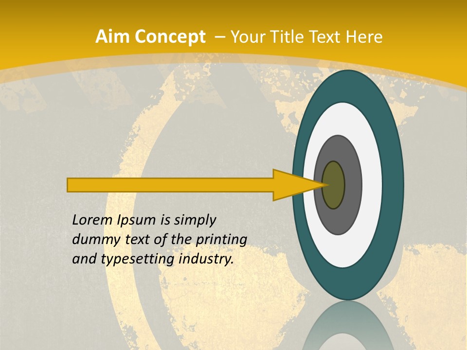 A Yellow And Black Hazard Sign On A Yellow Background PowerPoint Template