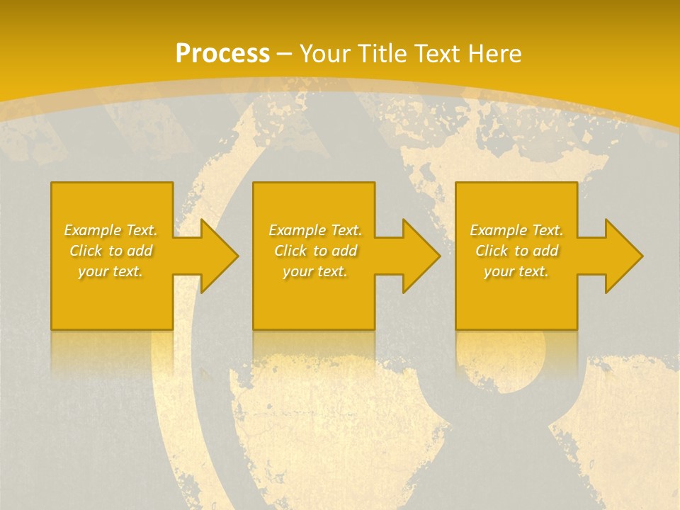 A Yellow And Black Hazard Sign On A Yellow Background PowerPoint Template