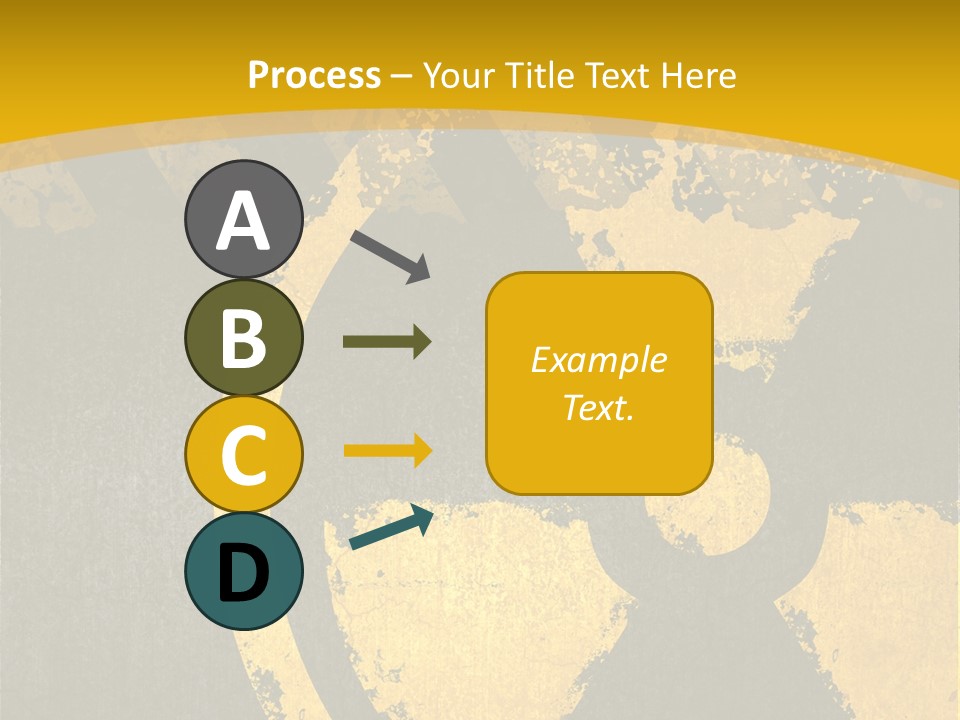 A Yellow And Black Hazard Sign On A Yellow Background PowerPoint Template