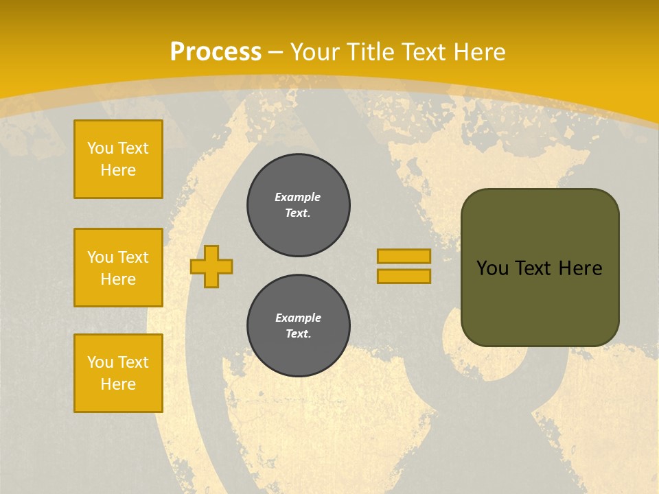 A Yellow And Black Hazard Sign On A Yellow Background PowerPoint Template