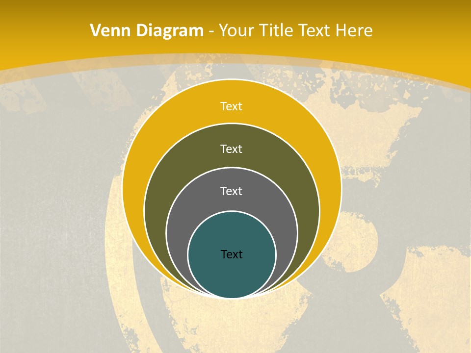A Yellow And Black Hazard Sign On A Yellow Background PowerPoint Template
