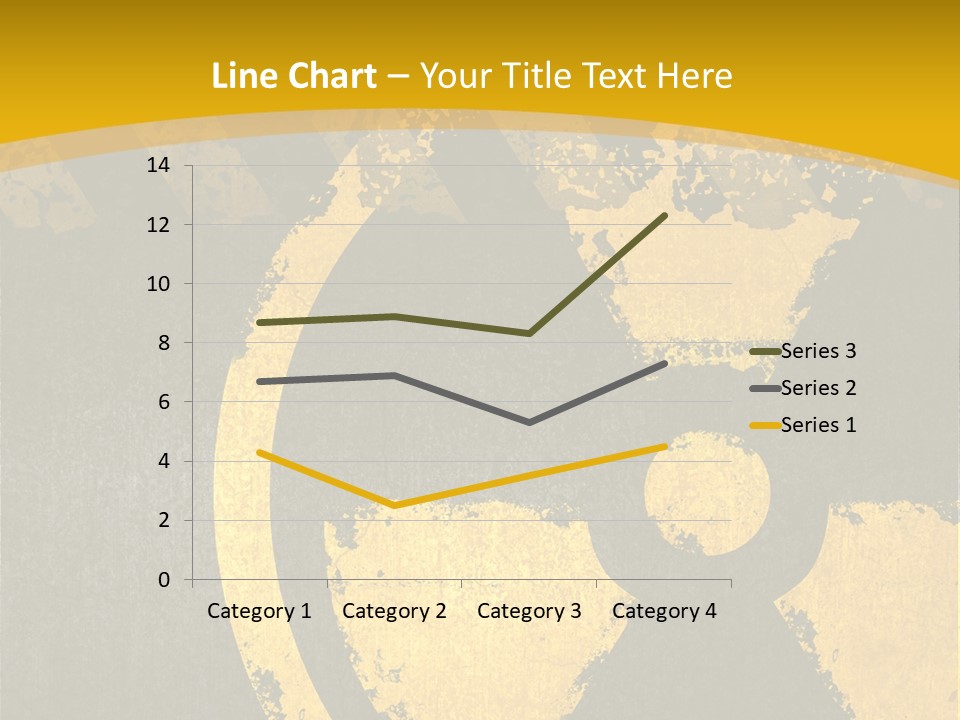 A Yellow And Black Hazard Sign On A Yellow Background PowerPoint Template
