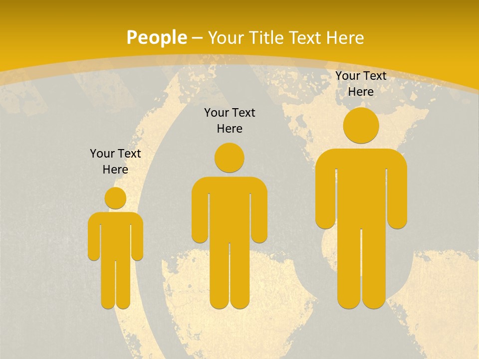 A Yellow And Black Hazard Sign On A Yellow Background PowerPoint Template