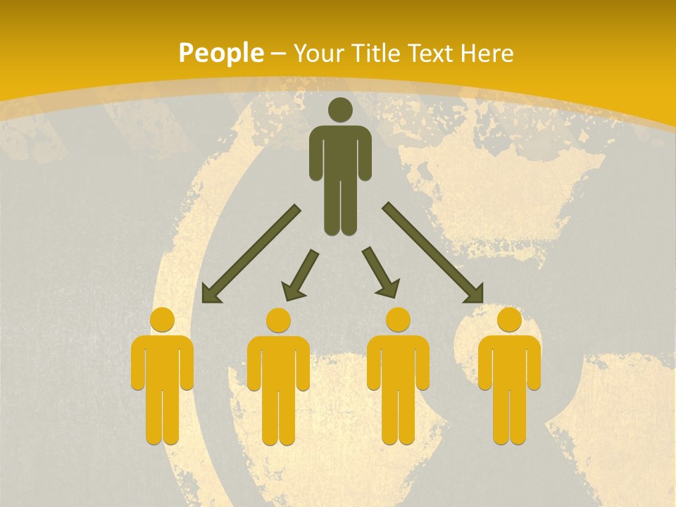 A Yellow And Black Hazard Sign On A Yellow Background PowerPoint Template