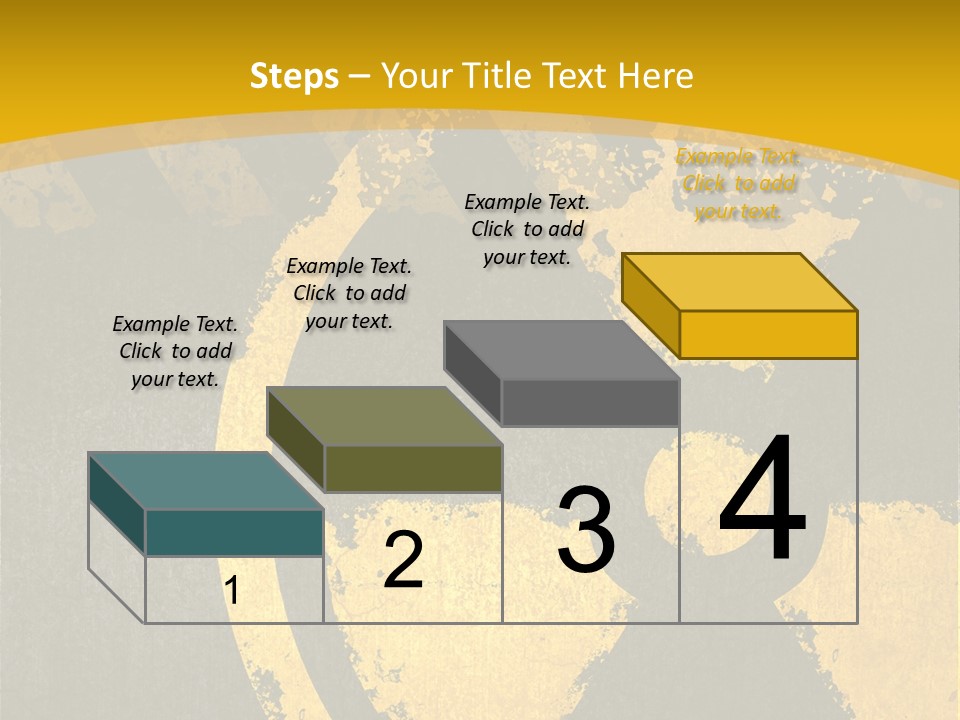 A Yellow And Black Hazard Sign On A Yellow Background PowerPoint Template