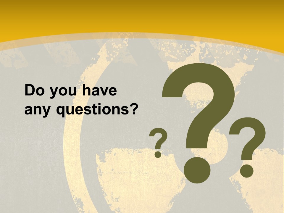 A Yellow And Black Hazard Sign On A Yellow Background PowerPoint Template