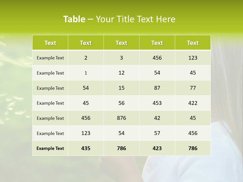 A Little Girl Blowing A Dandelion On A Green Field PowerPoint Template