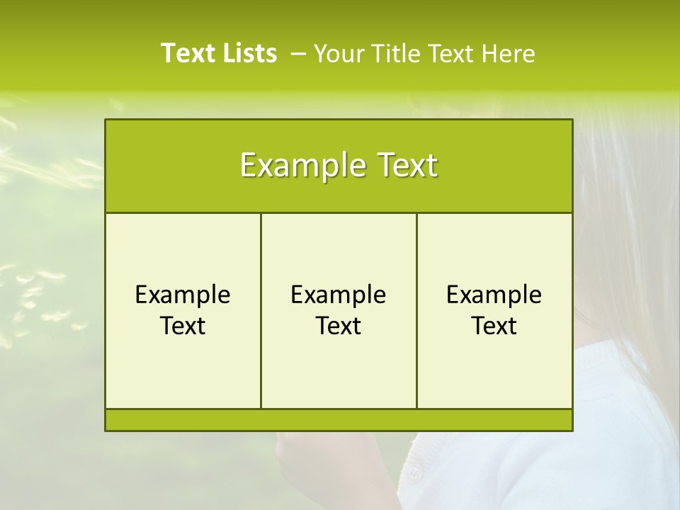 A Little Girl Blowing A Dandelion On A Green Field PowerPoint Template