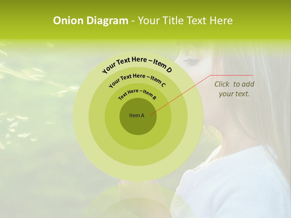 A Little Girl Blowing A Dandelion On A Green Field PowerPoint Template