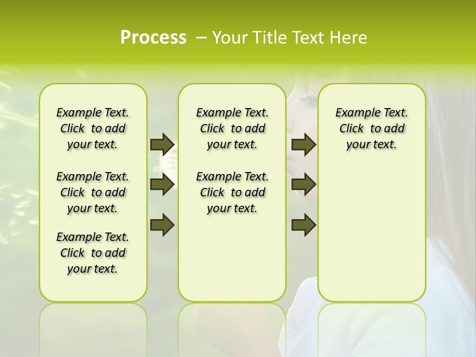 A Little Girl Blowing A Dandelion On A Green Field PowerPoint Template