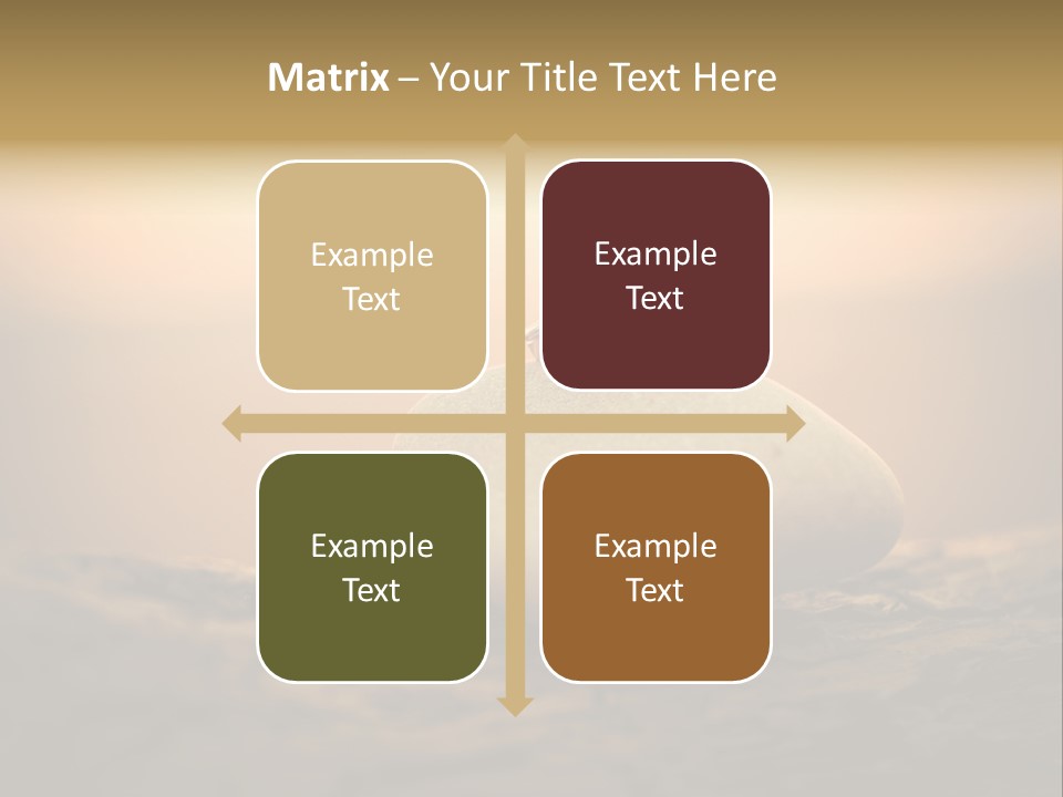 Two Wedding Rings Sitting On Top Of A Rock PowerPoint Template