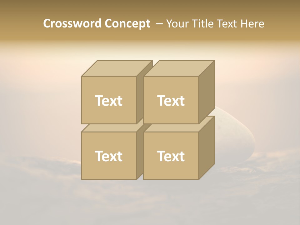 Two Wedding Rings Sitting On Top Of A Rock PowerPoint Template