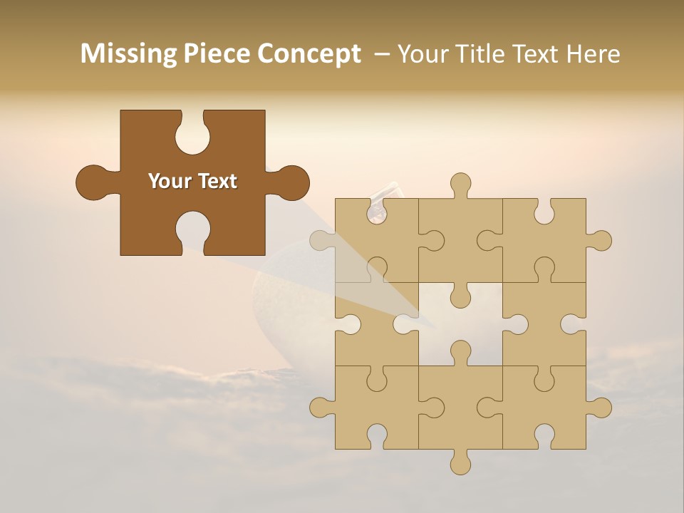 Two Wedding Rings Sitting On Top Of A Rock PowerPoint Template