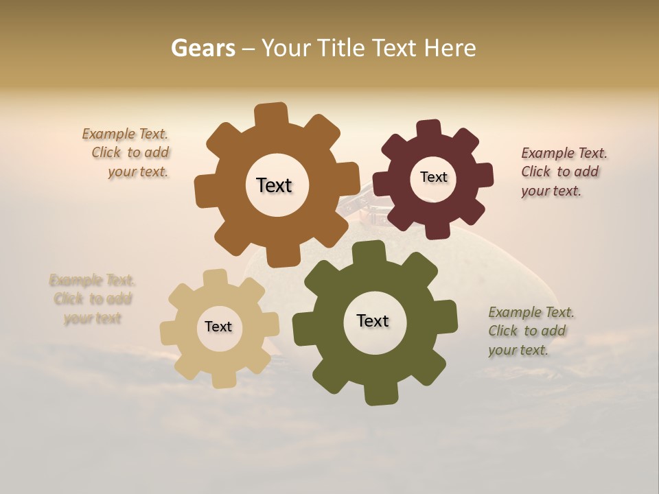 Two Wedding Rings Sitting On Top Of A Rock PowerPoint Template