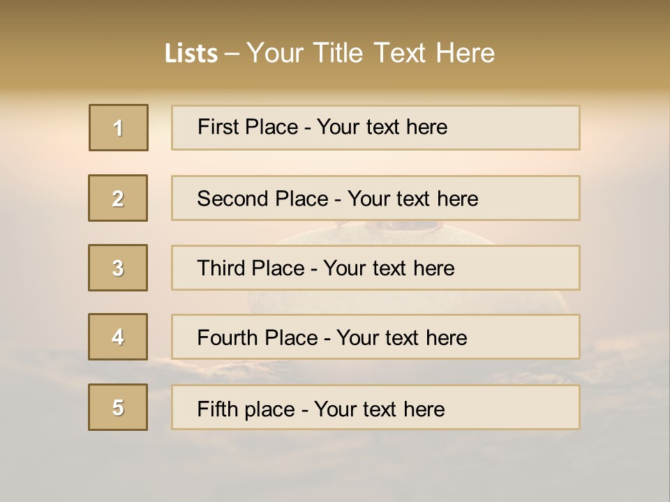 Two Wedding Rings Sitting On Top Of A Rock PowerPoint Template