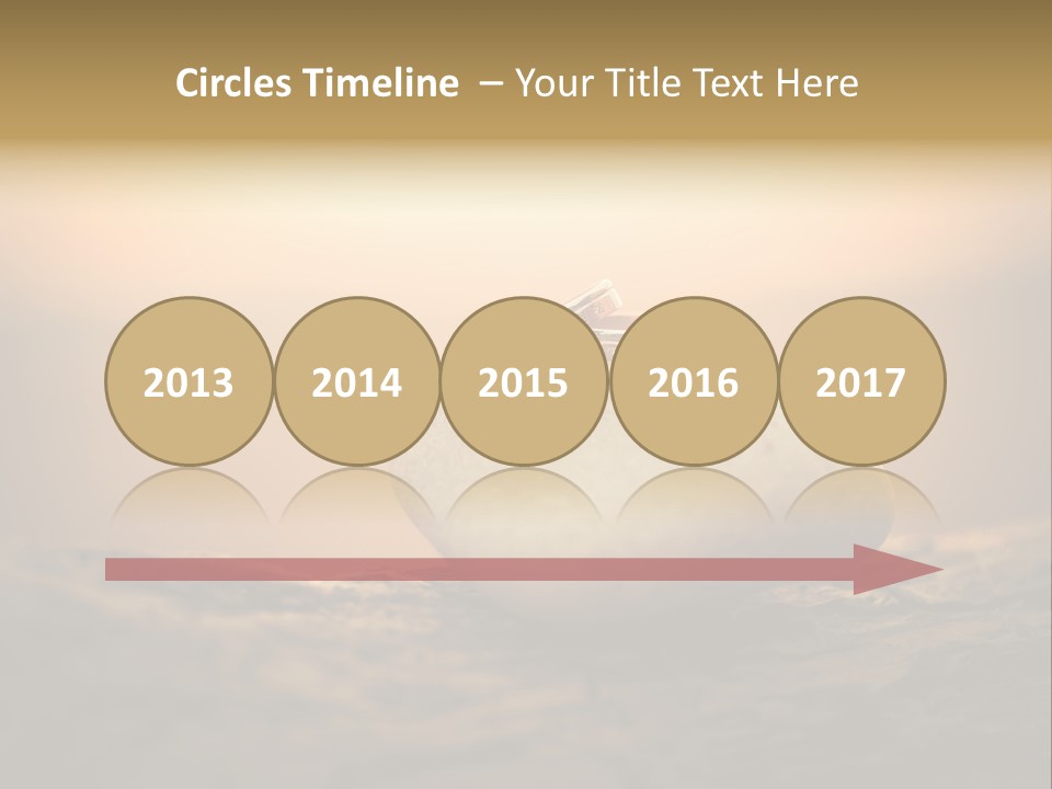 Two Wedding Rings Sitting On Top Of A Rock PowerPoint Template