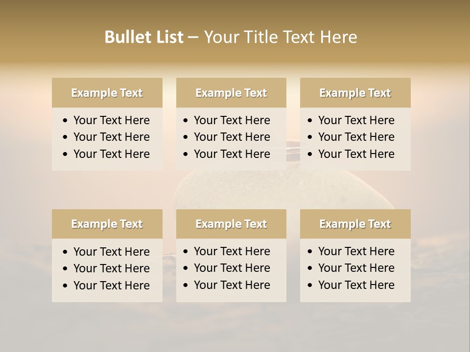 Two Wedding Rings Sitting On Top Of A Rock PowerPoint Template