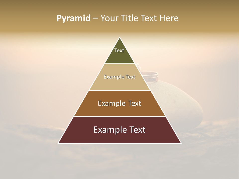 Two Wedding Rings Sitting On Top Of A Rock PowerPoint Template