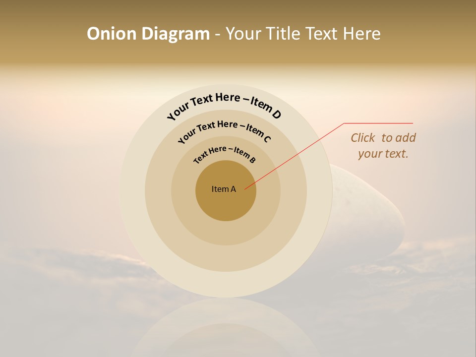 Two Wedding Rings Sitting On Top Of A Rock PowerPoint Template