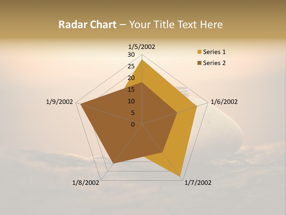 Two Wedding Rings Sitting On Top Of A Rock PowerPoint Template