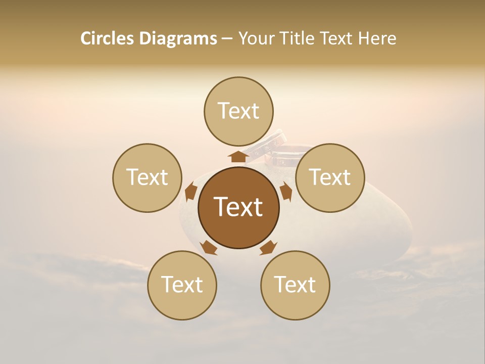 Two Wedding Rings Sitting On Top Of A Rock PowerPoint Template