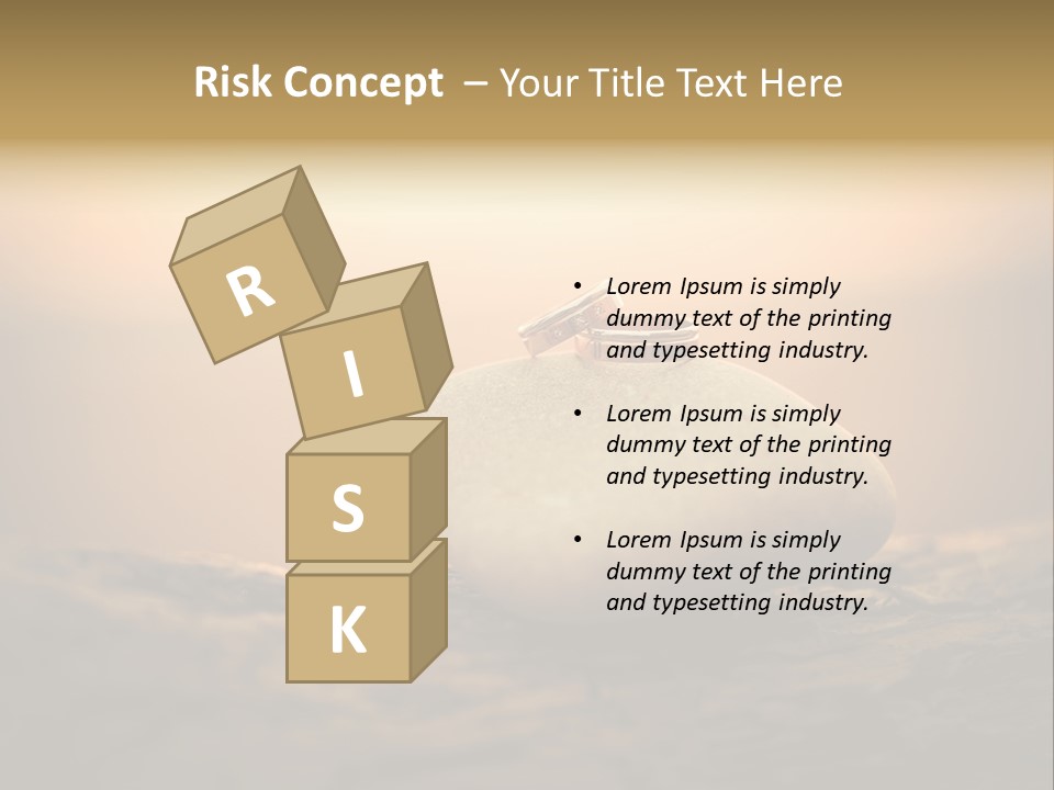 Two Wedding Rings Sitting On Top Of A Rock PowerPoint Template