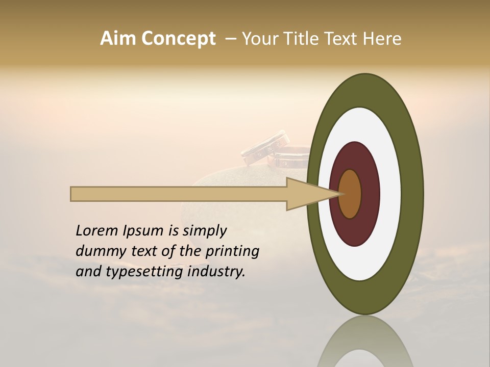 Two Wedding Rings Sitting On Top Of A Rock PowerPoint Template