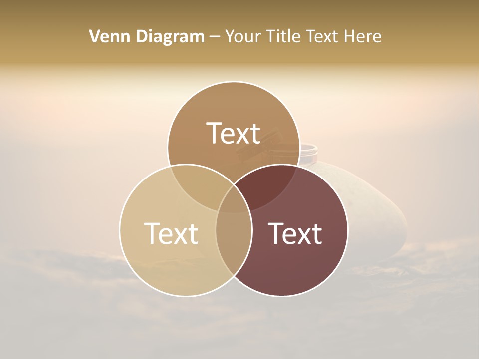 Two Wedding Rings Sitting On Top Of A Rock PowerPoint Template