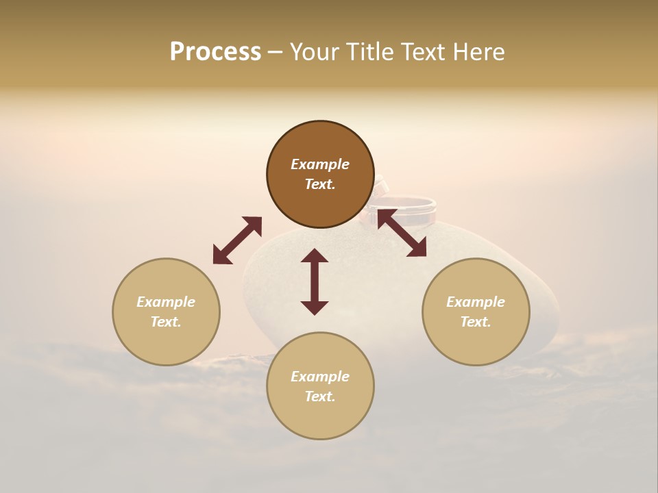 Two Wedding Rings Sitting On Top Of A Rock PowerPoint Template