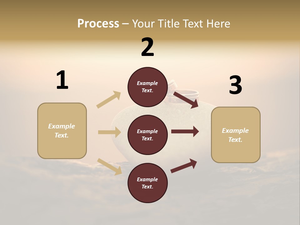 Two Wedding Rings Sitting On Top Of A Rock PowerPoint Template