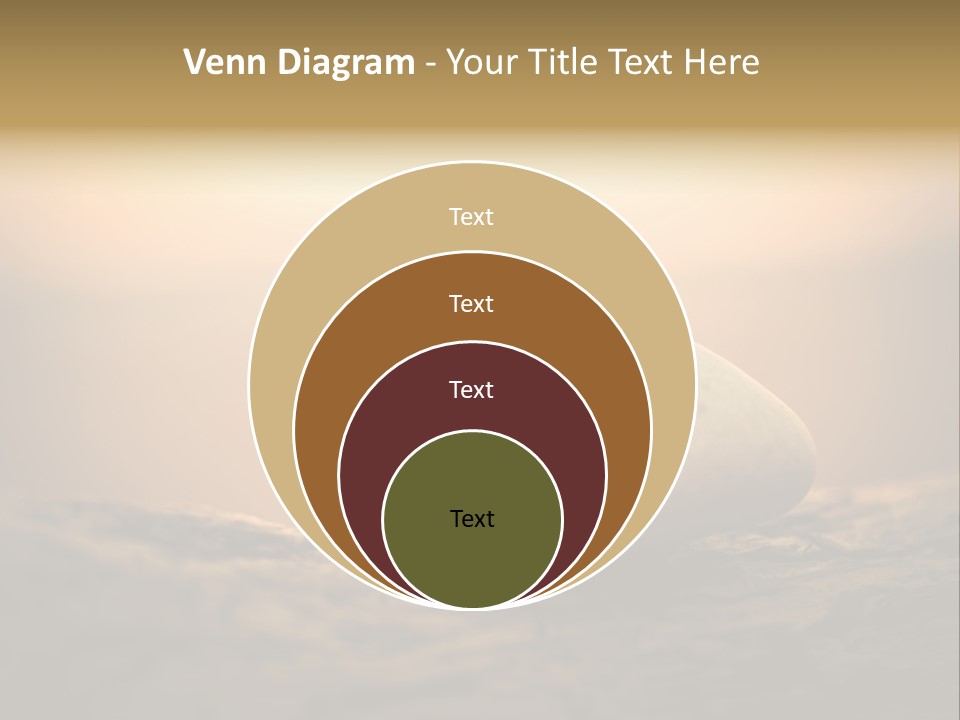 Two Wedding Rings Sitting On Top Of A Rock PowerPoint Template