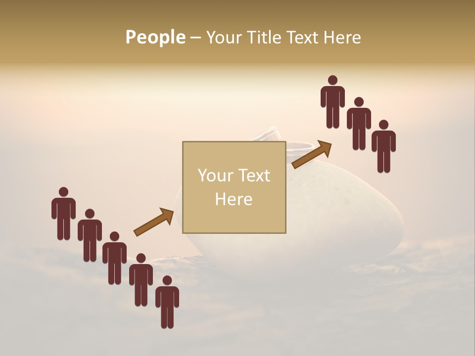 Two Wedding Rings Sitting On Top Of A Rock PowerPoint Template