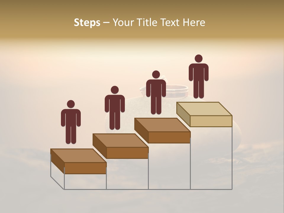 Two Wedding Rings Sitting On Top Of A Rock PowerPoint Template