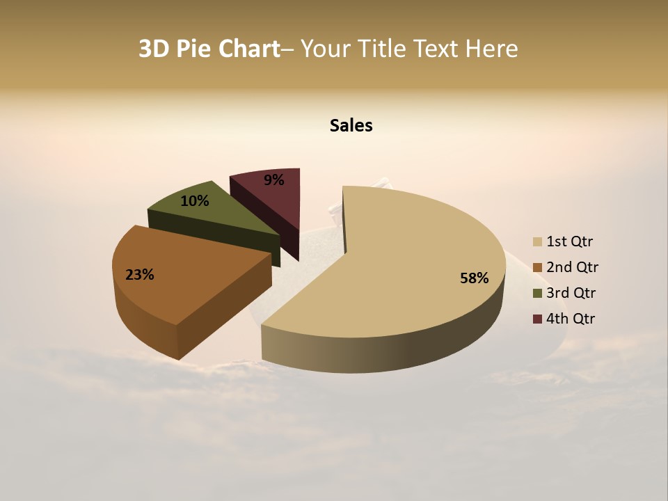 Two Wedding Rings Sitting On Top Of A Rock PowerPoint Template