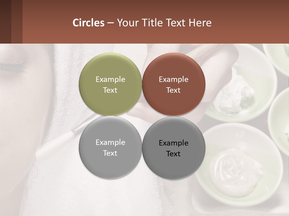 A Woman Getting A Facial Massage With A Wooden Spoon PowerPoint Template