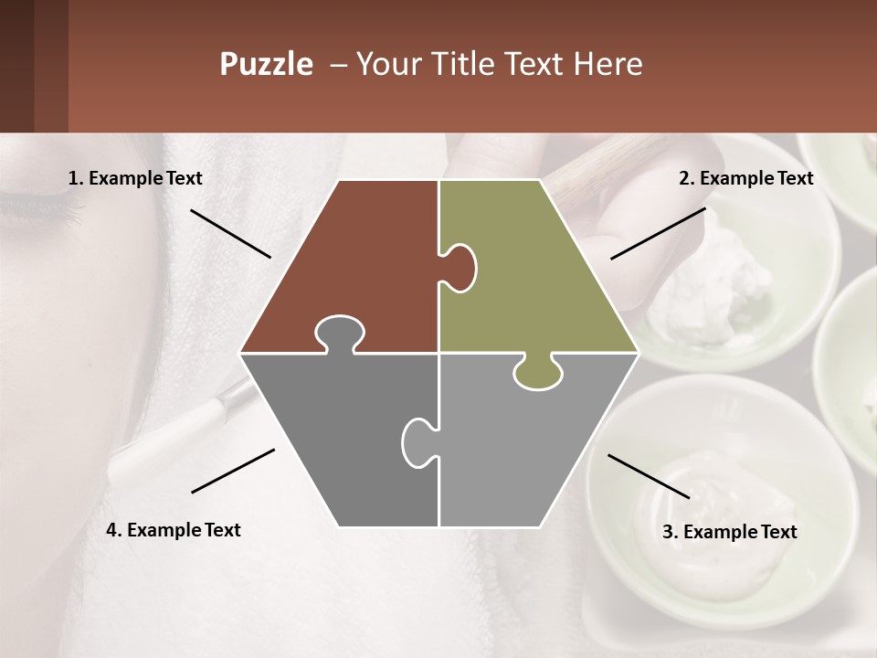 A Woman Getting A Facial Massage With A Wooden Spoon PowerPoint Template