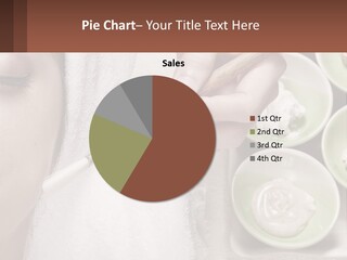 A Woman Getting A Facial Massage With A Wooden Spoon PowerPoint Template