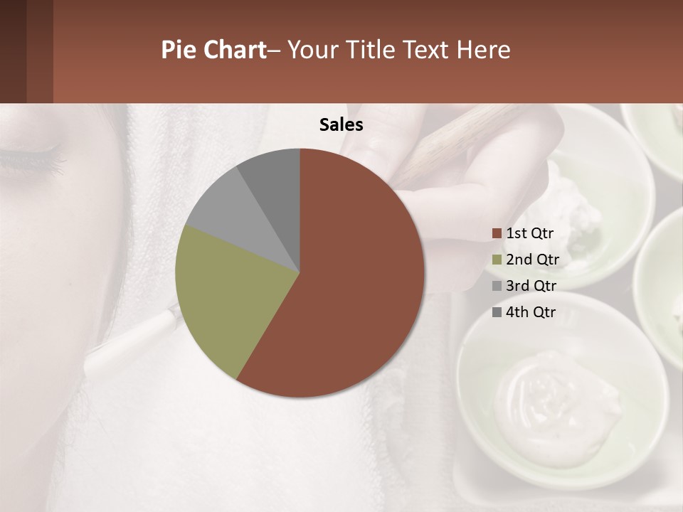 A Woman Getting A Facial Massage With A Wooden Spoon PowerPoint Template