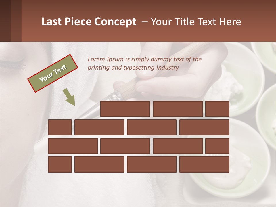 A Woman Getting A Facial Massage With A Wooden Spoon PowerPoint Template