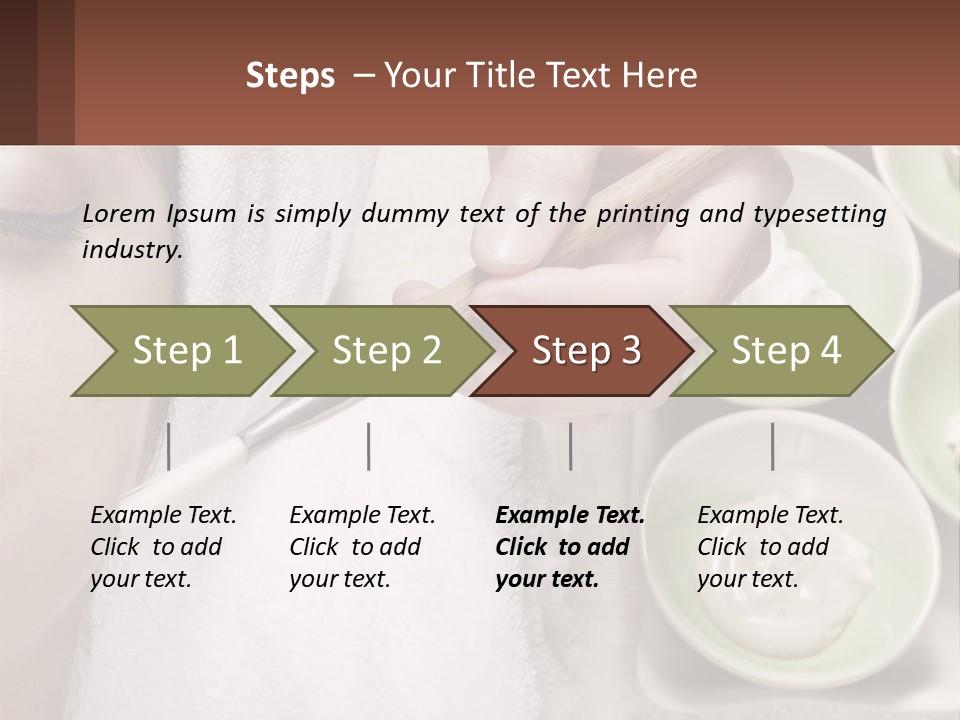 A Woman Getting A Facial Massage With A Wooden Spoon PowerPoint Template