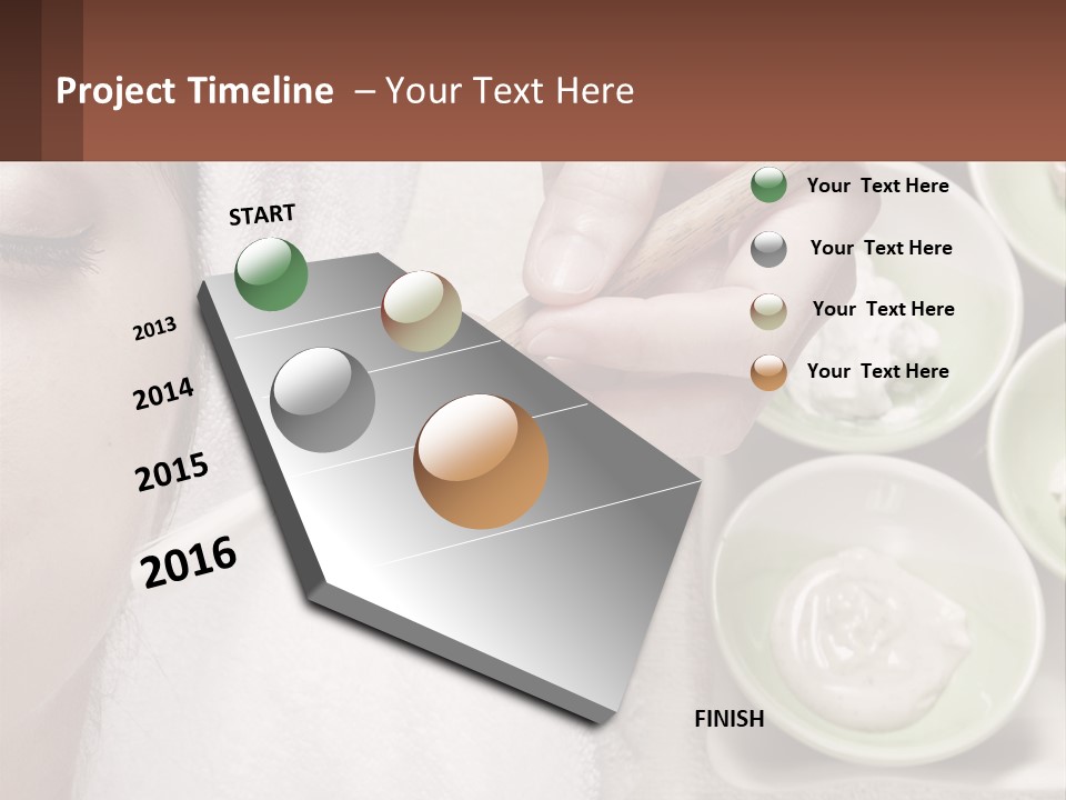 A Woman Getting A Facial Massage With A Wooden Spoon PowerPoint Template