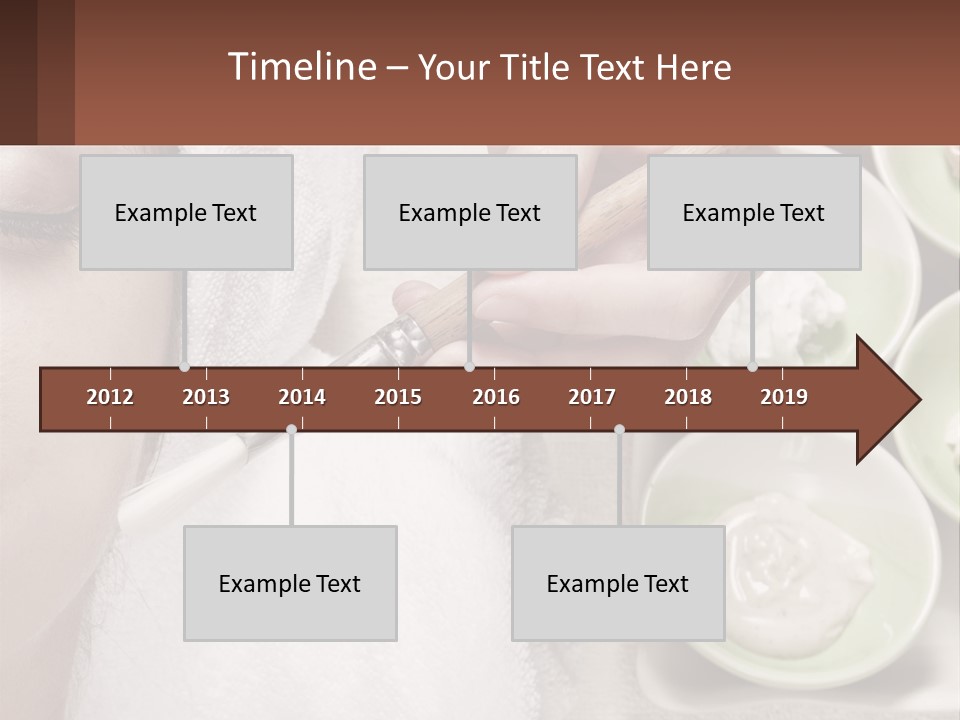 A Woman Getting A Facial Massage With A Wooden Spoon PowerPoint Template