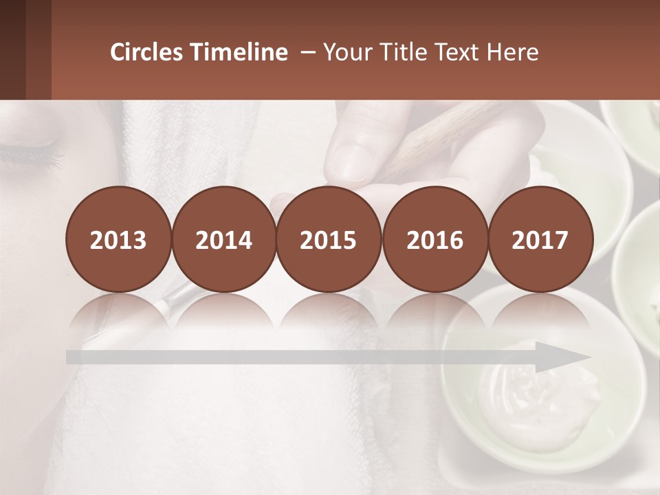 A Woman Getting A Facial Massage With A Wooden Spoon PowerPoint Template